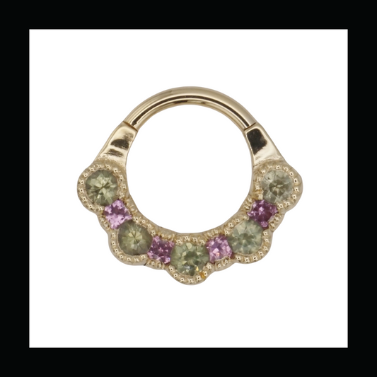 Timefall - Green Sapphire / Pink Sapphire