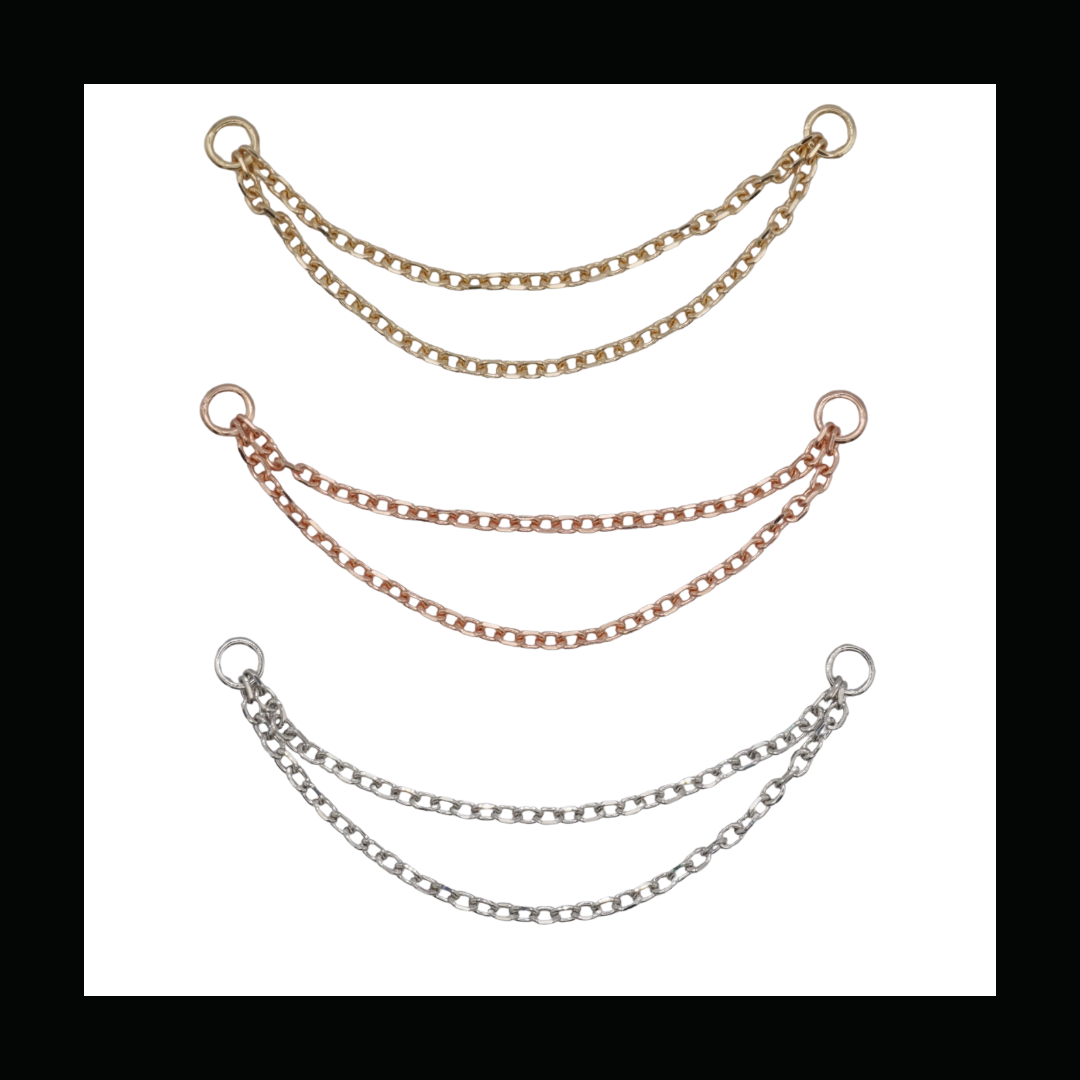 Double Diamond Cut Cable Chain
