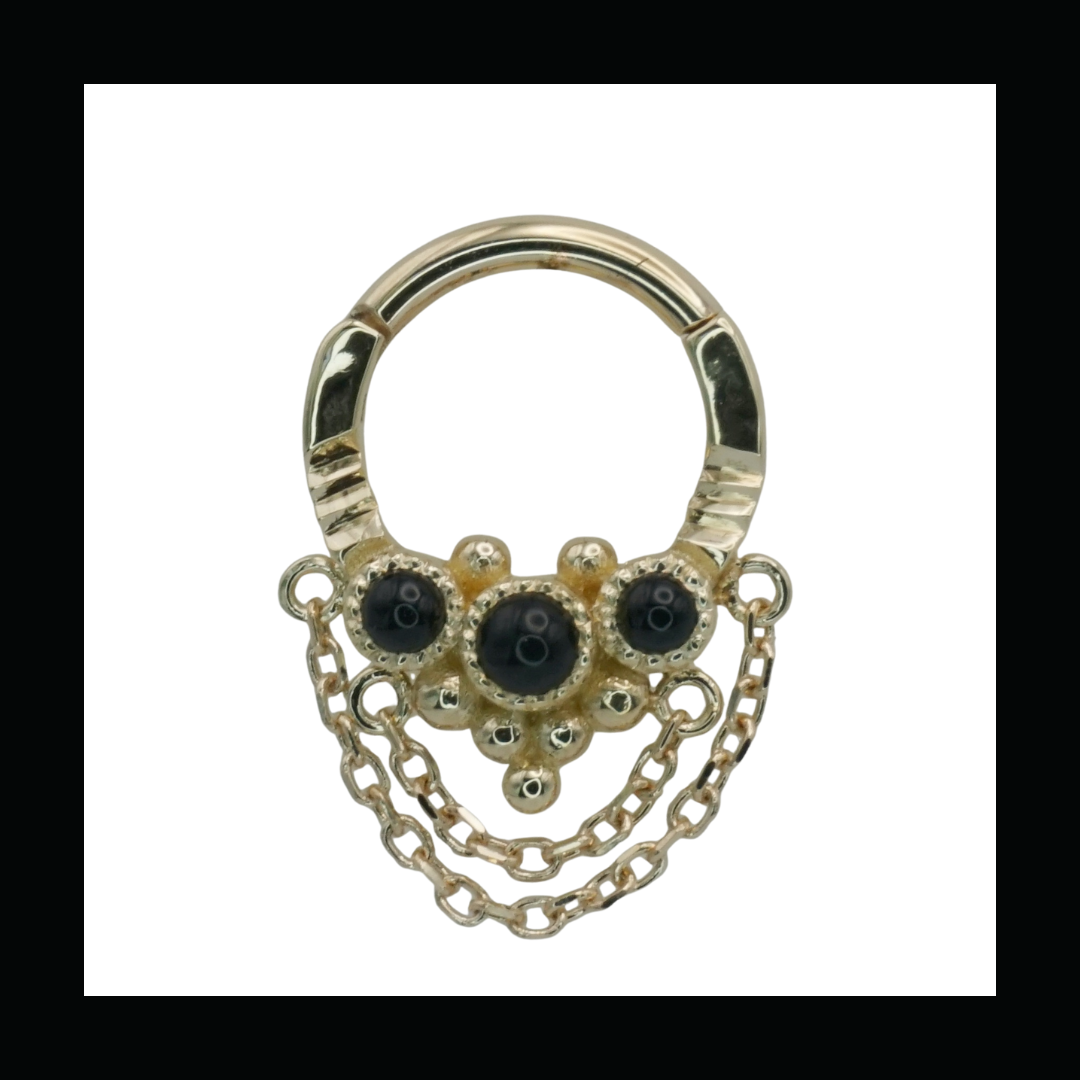 Aegis with Double Chain - Onyx