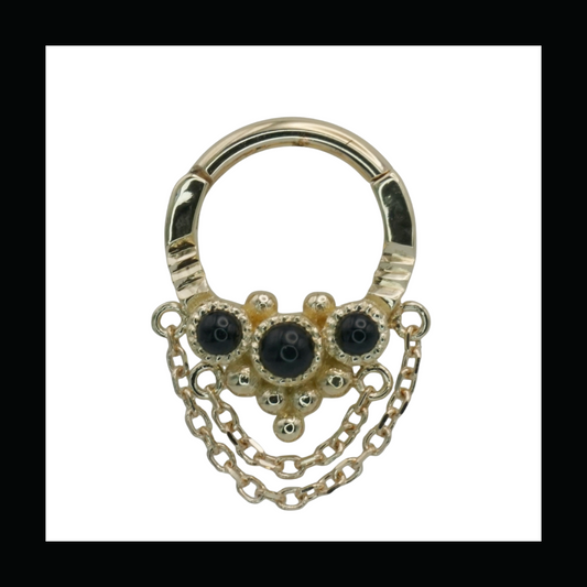 Aegis with Double Chain - Onyx