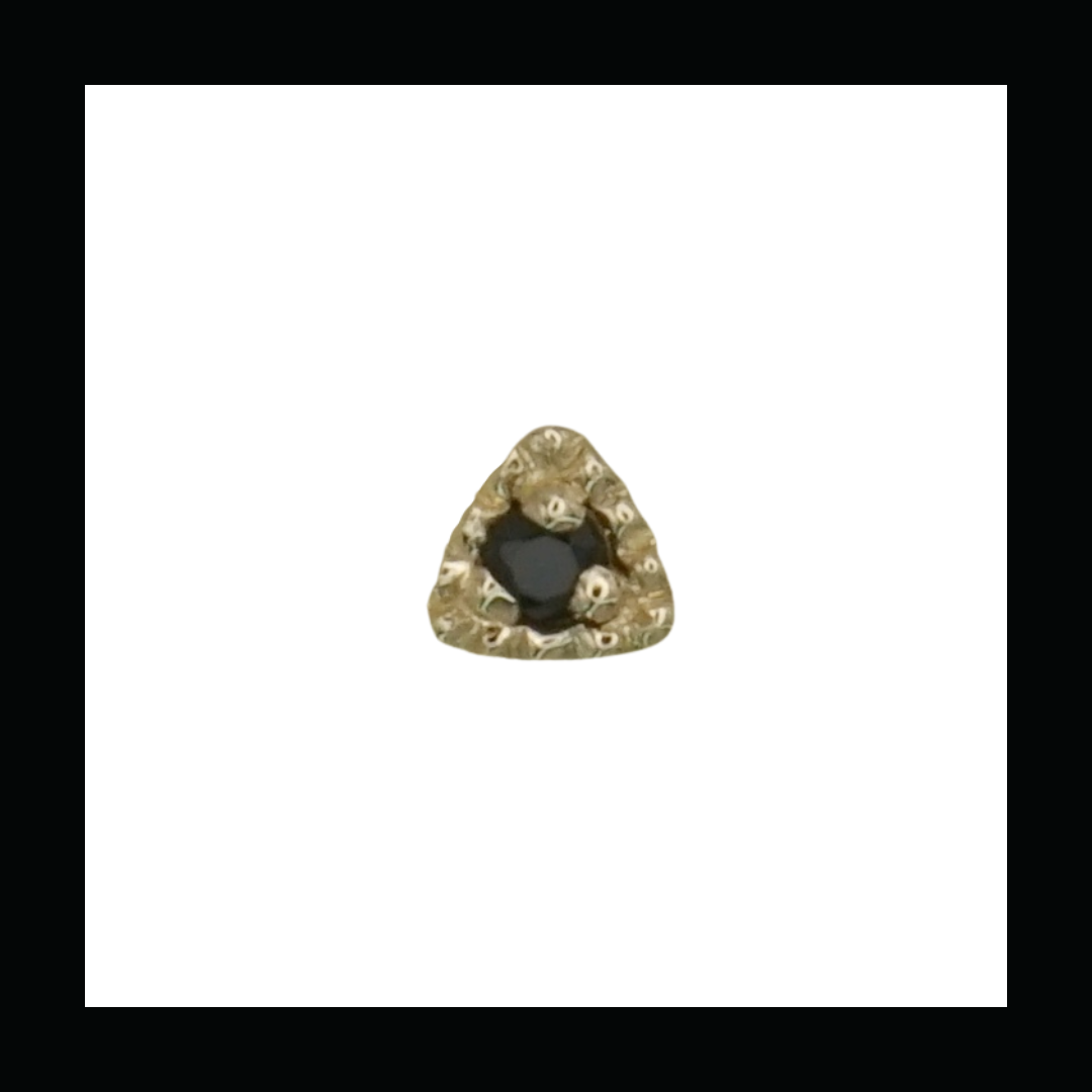 Tiny Triangle Illusion - Black Spinel