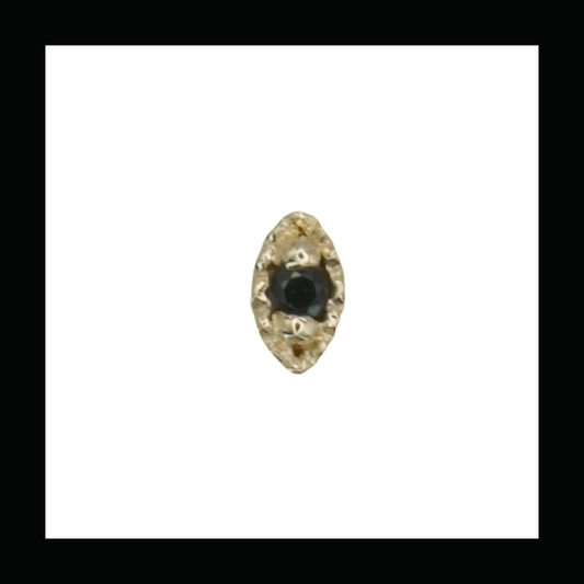 Tiny Marquise Illusion - Black Spinel